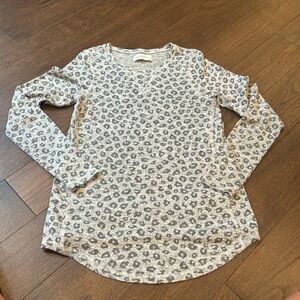 Abercrombie‎ & Fitch Soft & Cozy Lounge Shirt Leopard Print Size Small